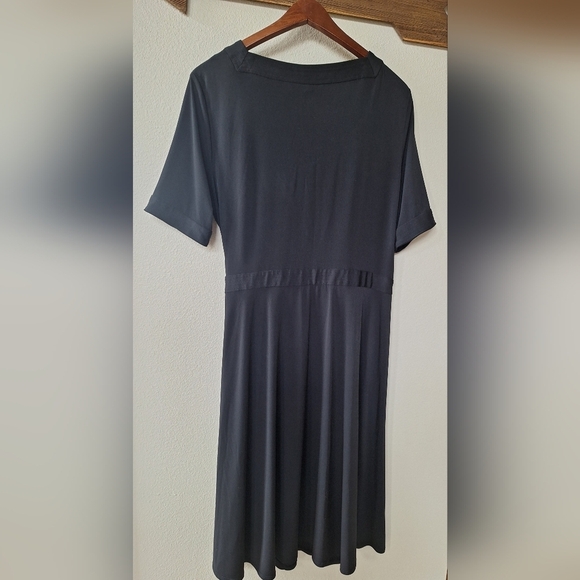 Talbots Petite Womens Black Short Sleeve Wrap Dress Knee-length Size 16 - Picture 6 of 6